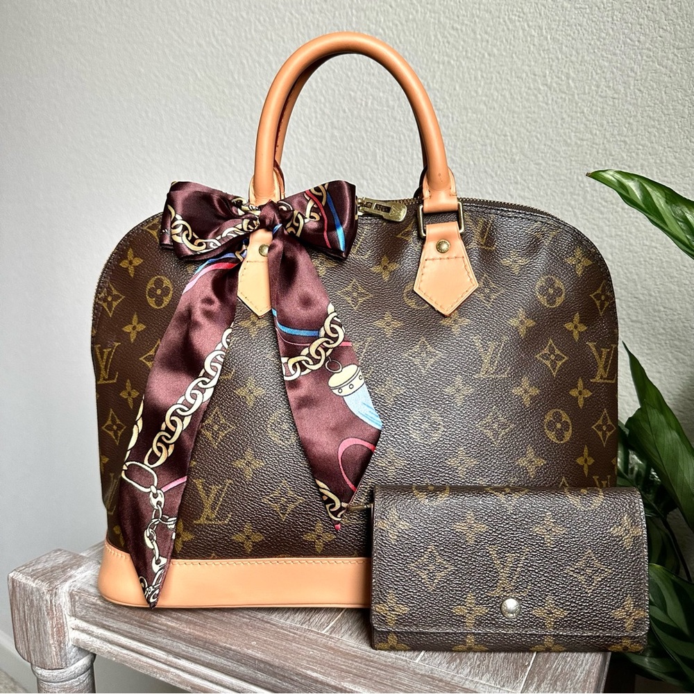🤎Authentic LOUIS VUITTON Alma PM w/LV Wallet 🤎